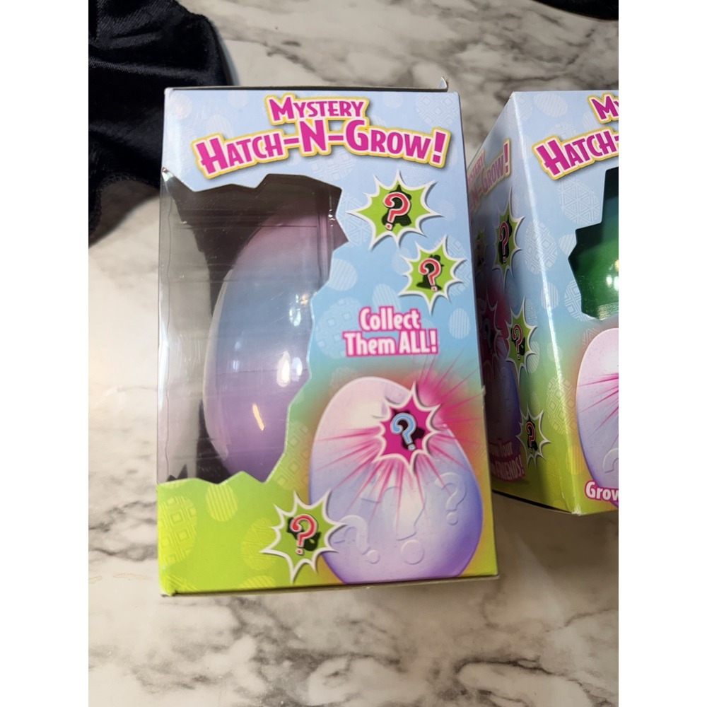 NEW SEALED 2 Mystery Hatch-N-Grow Egg Blue Purple & Green (2830) - Picture 6 of 8